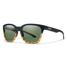 Gafas De Sol Smith Founder - Tortuga Negra Desteñida / Lente Verde Gris