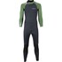 Traje De Neopreno Completo Sola H2O 4/3 Mm Con Cremallera Trasera - Verde Oliva A1707