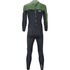 Traje De Neopreno Completo Sola H2O 4/3 Mm Con Cremallera Trasera - Verde Oliva A1707