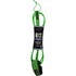 Correa De Tabla De Surf Sola De 6 Pies X 7 Mm - Verde Brillante
