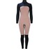 Traje De Neopreno Sola Nova 5/4 Mm Con Cremallera Frontal Para Mujer - Negro/Pizarra