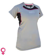 Gul Womens Código Cero Manga Corta T-Shirt - Gris / Negro