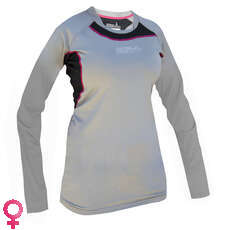 Gul Womens Código Cero Manga Larga T Shirt - Gris / Negro