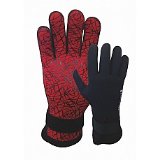 Guantes De Neopreno Typhoon Diver 3Mm - Negro / Rojo - 310100