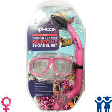 Typhoon Pro Mask & Snorkel Set - Adolescentes / Ladies - Rosa Typhoon Pro Mask & Snorkel Set - Adolescentes / Ladies - Rosa