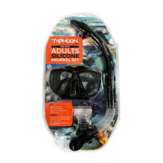 Conjunto De Máscara Y Snorkel Typhoon Pro - Adulto - Negro Conjunto De Máscara Y Snorkel Typhoon Pro - Adulto - Negro