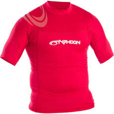 Top De Sarpullido De Manga Corta Typhoon - Rojo Intenso 430022 Top De Sarpullido De Manga Corta Typhoon - Rojo Intenso 430022