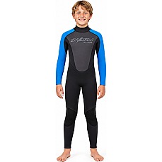 Traje De Neopreno Typhoon Swarm3 Boys 3 / 2Mm Fullsuit - Negro / Azul 250989