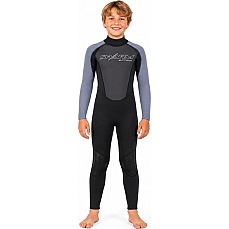 Traje De Neopreno Typhoon Swarm3 Boys 3 / 2Mm Fullsuit - Negro / Grafito 250988