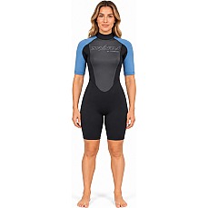 Traje De Neopreno Corto Typhoon Swarm3 3 / 2Mm Para Mujer - Negro / Azul 250987