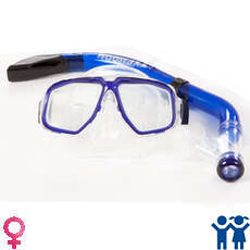 Typhoon Pro Mask & Snorkel Set - Adolescentes / Ladies - Azul Typhoon Pro Mask & Snorkel Set - Adolescentes / Ladies - Azul