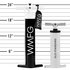 Wmfg Kiteboard Pump Tall - Negro
