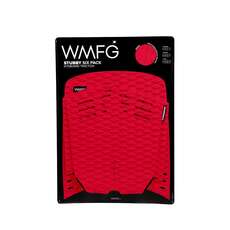 Wmfg Kiteboard Traction Pad - Stubby Six Pack Pad Completo - Rojo Wmfg Kiteboard Traction Pad - Stubby Six Pack Pad Completo - Rojo