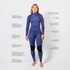 Traje De Neopreno Gul Echo Natur 3/2 Mm Con Cierre Plano Y Cremallera En El Pecho Para Mujer (2026) - Azul/Corbata Re1328