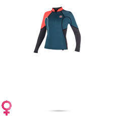 Mystic Para Mujer Diva 2 Mm Cremallera Frontal Neo Traje Top - Teal Mystic Para Mujer Diva 2 Mm Cremallera Frontal Neo Traje Top - Teal