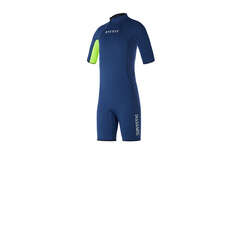 Traje De Neopreno Corto Mystic Junior Star 3/2 Gbs Back Zip Flatlock - Azul Noche Traje De Neopreno Corto Mystic Junior Star 3/2 Gbs Back Zip Flatlock - Azul Noche