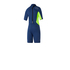 Traje De Neopreno Corto Mystic Junior Star 3/2 Gbs Back Zip Flatlock - Azul Noche