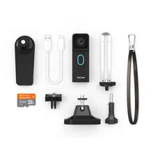 Yocam Cámara De La Acción Y De Accesorios De Lujo Pack & Microsd De 32Gb - Negro Yocam Cámara De La Acción Y De Accesorios De Lujo Pack & Microsd De 32Gb - Negro