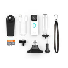 Yocam Cámara De La Acción Y De Accesorios De Lujo Pack & Microsd De 32Gb - Blanco Yocam Cámara De La Acción Y De Accesorios De Lujo Pack & Microsd De 32Gb - Blanco
