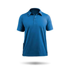 Zhik Hombres Algodón Polivinílico Vela Polo - Azul