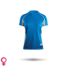 Zhik De Manga Corta Para Mujer Zhikdry Top Race - Azul Zhik De Manga Corta Para Mujer Zhikdry Top Race - Azul