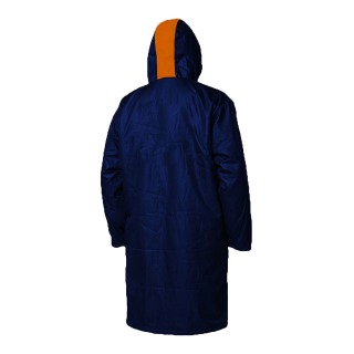 Zone3 Parka Poncho Cambiador De Bata - Azul Marino / Naranja