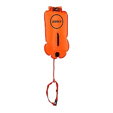 Zone3 Swim Buoy Open Water Natación Tow Float Dry Bag - Hi-Viz Orange -28L