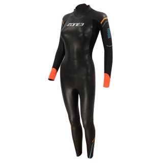 Traje De Neopreno De Natación Zone3 Aspect Breaststroke Para Mujer - Azul / Naranja