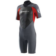 Neilpryde Raceline Shortie Mens Traje - Gris Oscuro / Rojo