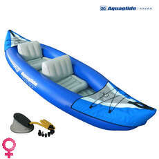 Aquaglide Yakima 2 Persona Inflable Kayak & Pump Set Aquaglide Yakima 2 Persona Inflable Kayak & Pump Set