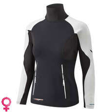 Crewsaver Moko Microfleece Se?oras Vela Top - Negro / Gris