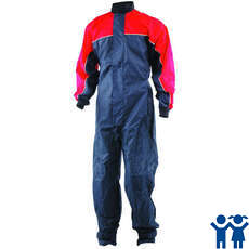 Crewsaver Traje De Una Pieza De Aerosol Joven - Rojo / Azul Marino Crewsaver Traje De Una Pieza De Aerosol Joven - Rojo / Azul Marino