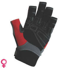 Guantes De Verano De Vela Crewsaver Corto Finger - Gre / Rojo / Negro
