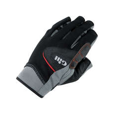 Campeonato Gill Finger Corto Guantes Sailing - Negro / Gris Campeonato Gill Finger Corto Guantes Sailing - Negro / Gris