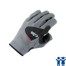 Gill Júnior Marinero Dedo Guantes Cortos - Negro / Gris Gill Júnior Marinero Dedo Guantes Cortos - Negro / Gris