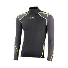 Gill Mens Sport Uv Manga Larga Rash Vest - Negro / Grafito Gill Mens Sport Uv Manga Larga Rash Vest - Negro / Grafito