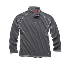 Gill Para Hombre Uv Tec Zip Cuello De Manga Larga Superior - Ash