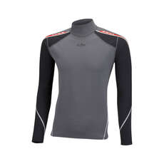 Gill Speedskin Top De Manga Larga - Ash / Negro