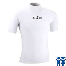 Gill Júnior Uv Manga Corta Rash Chaleco - Blanco