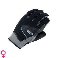 Gill Para Mujer Del Campeón Guantes Sailing - Negro / Gris