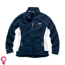 Gill Womens Cuadrícula Microfleece Jacket - Navy