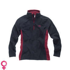 Gill Womens Cuadrícula Microfleece Zip Neck - Grafito