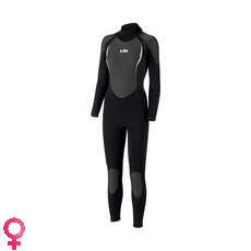 Gill Womens Siren Vapor Vela Traje - Jet Negro