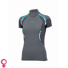 Gill Womens Sport Uv Manga Corta Rash Vest - Ash / Grafito