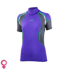 Gill Womens Sport Uv Manga Corta Rash Vest - Púrpura / Ash Gill Womens Sport Uv Manga Corta Rash Vest - Púrpura / Ash