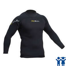 3Mm Gul Código Junior Cero Thermo Top Traje - Negro