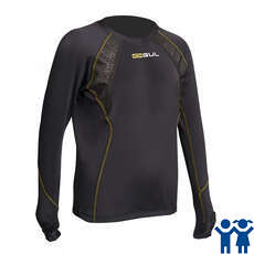Gul Junior Evolite Thermal Manga Larga Top - Negro