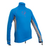 Gul Junior Girls Manga Larga Rashvest - Azul / Plata