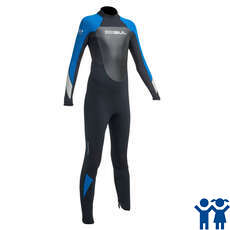 Gul Junior Respuesta 3 / 2Mm Flatlock T2 Vapor De Traje De - Negro / Azul