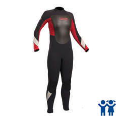 Gul Junior Response 4 / 3Mm Bs Wetsuit - Negro / Rojo